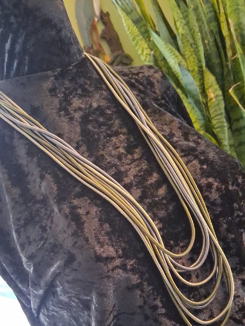 Vera Wang Multi-Strand Necklace in Gold and Gunmetal